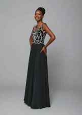 Romantica Prom Evening Dress Navy Blue UK Size 6 Bnwt