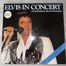 Elvis Presley Double Album 12" Vinyl in Concert 1977