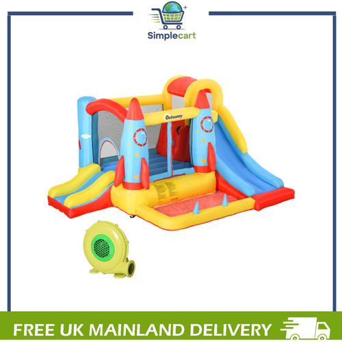 Bouncy castle with - with, slide