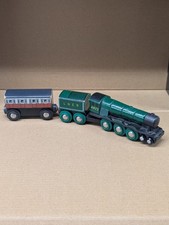 Wooden Flying Scotsman Train & Carriage - brio?