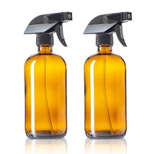 Amber Glass Spray Bottles 16
