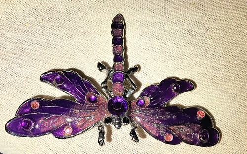 Purple rhinestone and - rhinestone, enamel