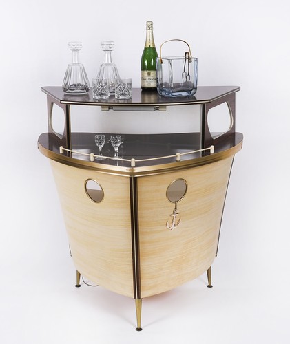 Vintage modernist boat - modernist,