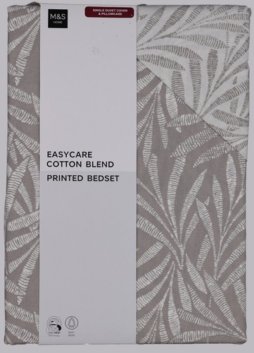 Single duvet cover grey - single,