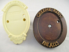 Vintage Oval Beer/Lager/Ale Sign Holders- Greene King- Man Cave - Bar Decoration
