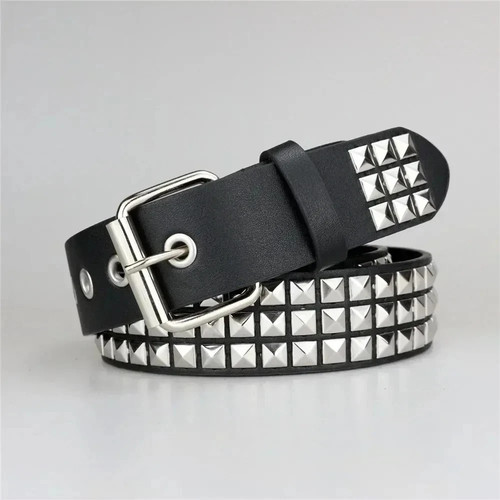 Unisex leather belt row - unisex,