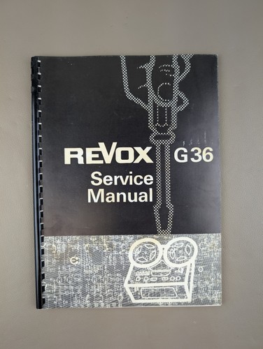 Revox g36 service - revox, manual