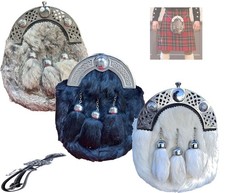 Black/Brown/White Rabbit Fur