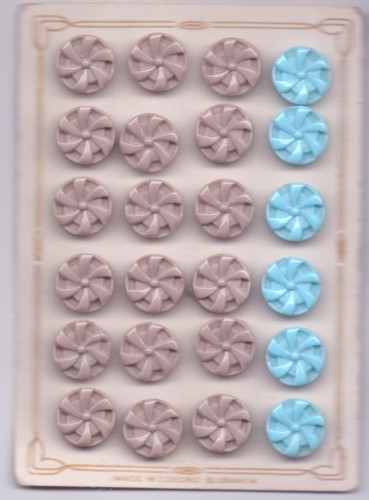 Vintage glass buttons on - 24,