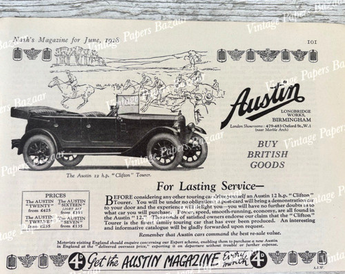 1920s austin twelve 12 h - 1920s,