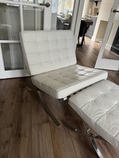 Barcelona Chair in Cream Leather