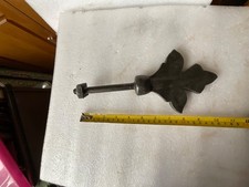 GARDEN GATE FLEUR DE LIS POST SHED PERGOLA ORNAMENTAL ROOF GABLE FINIAL IRON