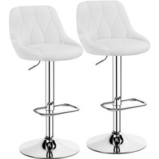 Bar Stools Set of 2 Faux