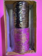 48 Metallic Bangles(24 Black &