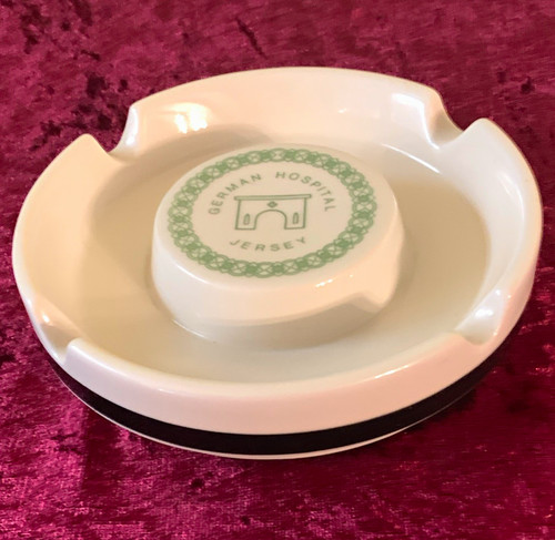Ceramic advertising ashtray - ,