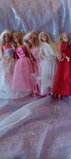 Bundle 5 Vintage Barbies + Shoes+ Dresses 1976 +1990s