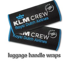 KLM Crew Luggage Handles Wraps