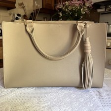 Beige faux leather and suede Handbag  - New