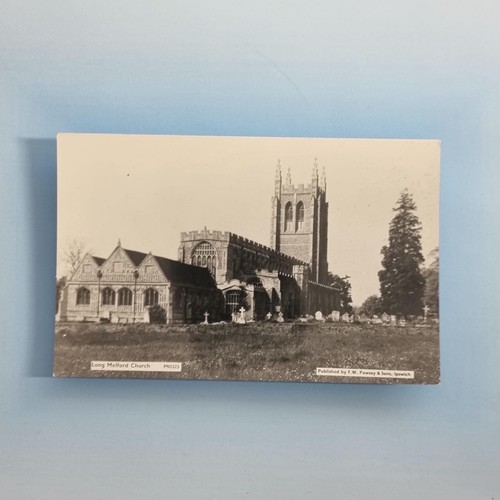 Long melford postcard - postcard, c1955