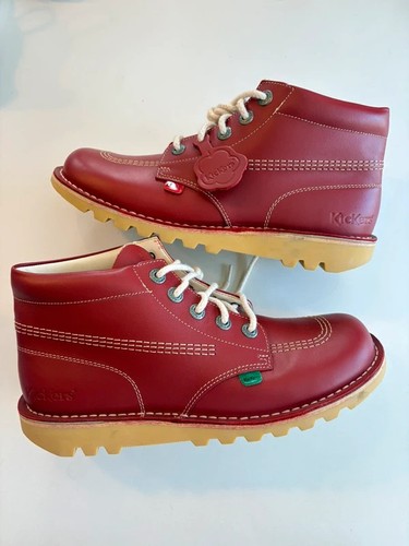 Kickers kick red leather - kickers,