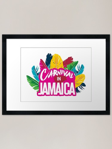 Jamaican carnival framed art - jamaican,