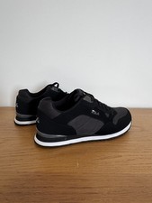 Mens FILA Cress Knit Trainers Shoes -NAVY (Size 9 UK)  pre owned good condition 