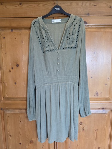 Zara ladies khaki green - zara,