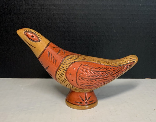 Vtg handcrafted red clay - red,
