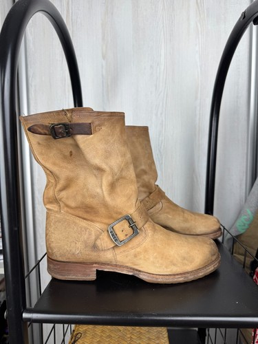 Frye leather buckled brown - leather,