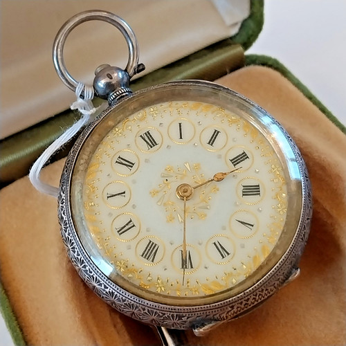 Antique ladies swiss pocket - ladies,
