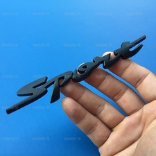 Black 3D Metal SPORT Logo