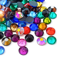 DMC Glass Hotfix Crystal Rhinestones Iron On Flat Back Trainers Shoes Bling DIY