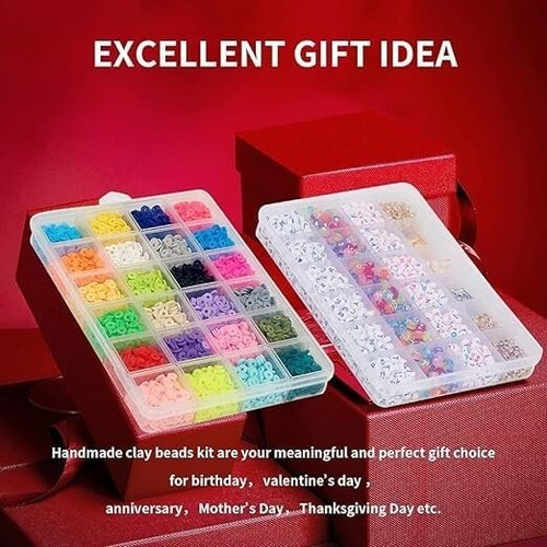6000pcs clay beads bracelet - 6000pcs,