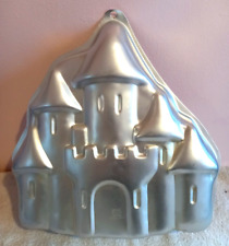 Wilton 1998 Metal Castle Cake Mould Tin 1990's Princess Easter Birthday Bake Off