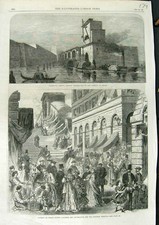 Old Antique Print Steam Tug