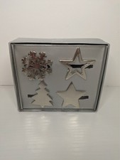 Set of 4 Silver Christmas