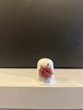 Coalport Collectible Bone China Thimble 3D Floral