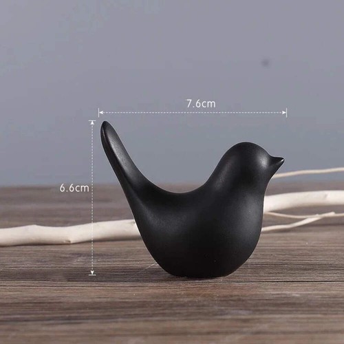 Nordic ceramic bird figurine - ceramic,