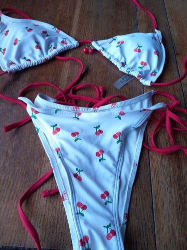Cherry string bikini - string,
