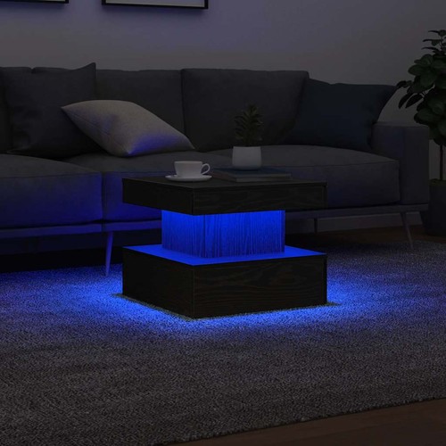 Coffee table with led lights - with,