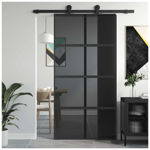 Sliding door black 76x205 - door,
