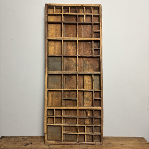 Vintage wooden printers tray - tray,
