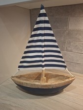 Lovely Wooden Sail Boat Decorative Item