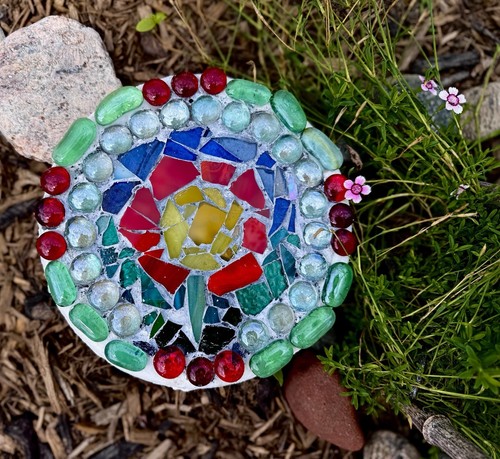 Mosaic stained glass garden - glass,