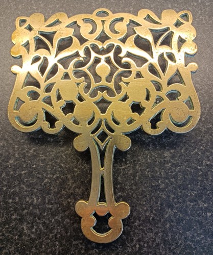 Vintage solid brass - vintage, trivet