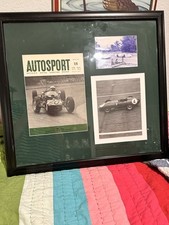 Motorsport Racing Lot Framed Autographs STIRLING MOSS Autosport ELFORD BROOKS