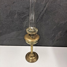 Vintage Brass Duplex Oil Lamp