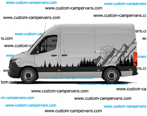 Camper van graphics - (no.1154),