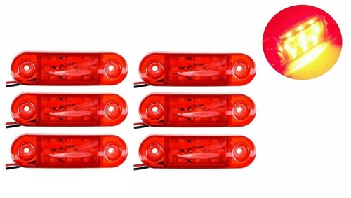 Led 24v rear side - side, red