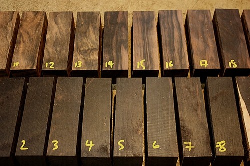 Indian ebony style knife - wa-style,